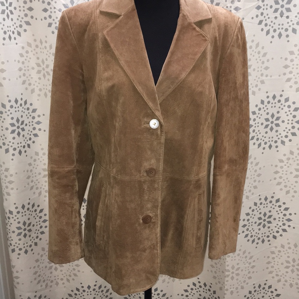💯 genuine leather suede jacket/blazer